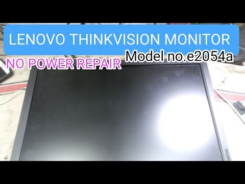 lenovo thinkvision monitor not turning on! lenovo thinkvision monitor model e2054a no power #lenovo
