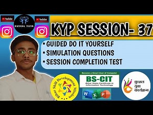 KYP Session - 37 CIT || KYP Test || KYP Do it your Self session no.-37 kaise banaye~2
