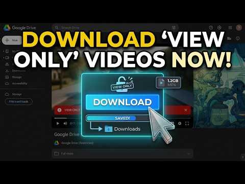 How to Download View Only Video from Google Drive (2026)