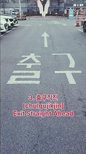 Common Korean Road Signs | Straight Ahead, Speed Bump, HOV Lane