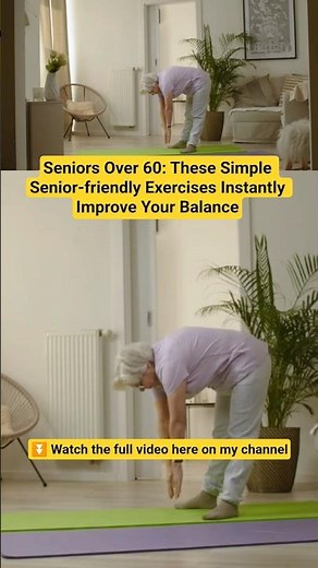 Most Seniors Over 60 Lose Their Balance. Try these exercises to help with your balance!
