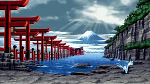 PC 16bit Japanese Beach Live Wallpaper Free