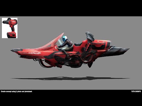 How to create concept art using 1 photo and photobashing.
