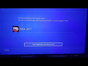 PS4 Cannot continue using the Application. Make sure the disc is not damaged or dirty. SOLVED 2023