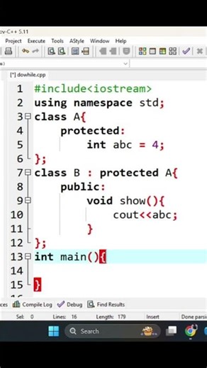 Protected Inheritance in C++ || Accessing Protected Members from Base Class || OOP Concepts