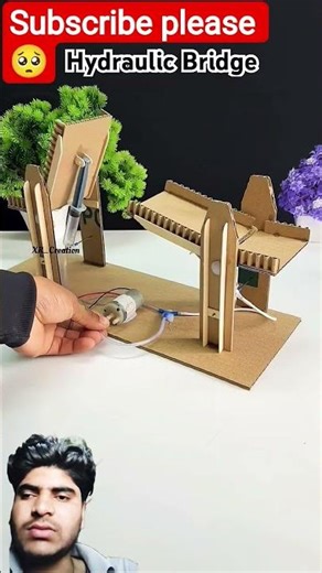 New hydrolic bridge science project #shorts #viral #bridge