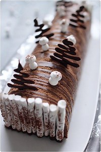 Recette Bûche De Noël Chocolat | The Cake Boutique