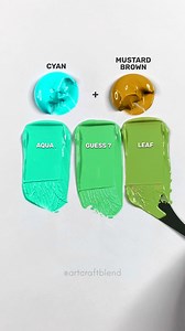 225K views · 1.8K reactions | Cyan and Mustard Brown Color Mixing! #fblifestyle | Art Craft Blend | Facebook