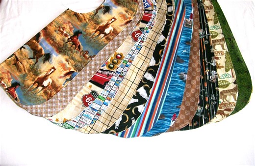 Reversible Adult Bib: 100% Cotton, Dignity Dining - Regular Size - Etsy