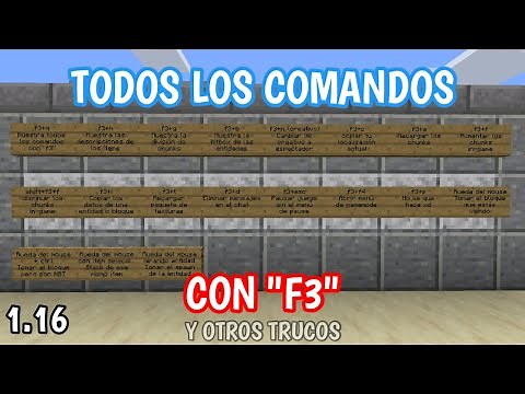 Todos los comandos con "F3" explicados y otros trucos más en Minecraft 1.16