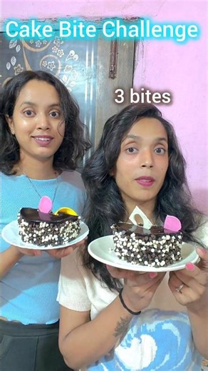 Cake Bite Challenge 😄 #shorts #food #challenge #trending