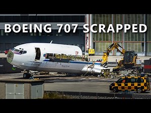 SCRAPPING the LAST but one 707-430 in the WORLD