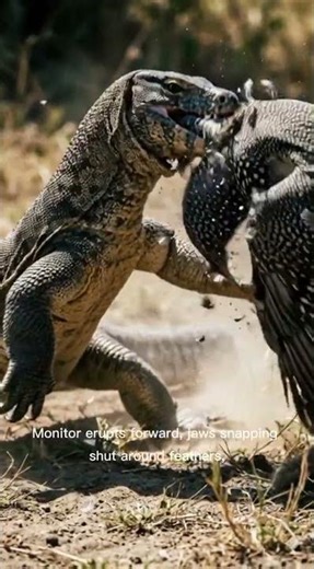 One Step Too Close: Nile Monitor’s Brutal Ambush Shocks the Savanna