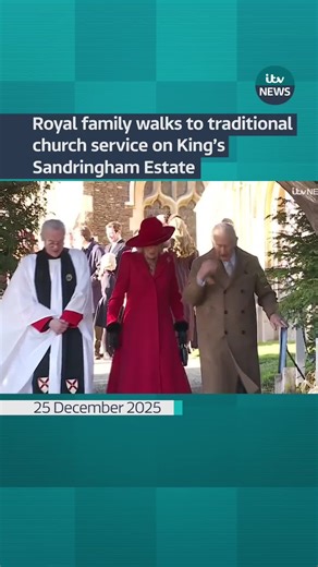 Royal Family Attends Church Service at Sandringham Estate