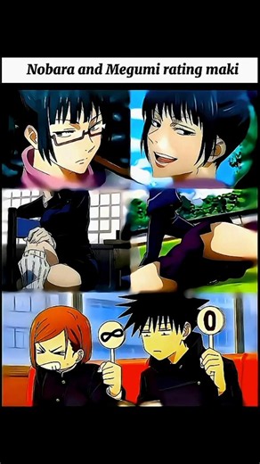 I am rating her same as nobara #jujutsukaisen #yuji #gojo #shojoanime #avmshorts #avmedits #gojoedit