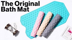 The Original Refinished Bathtub Mat - No Suction Cup Bath Mat, Designed for Textured and Refinished Bathtubs Made of Rubber Not Cheap Plastic, Great for Children and Elderly (White)