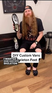 103K views · 584 reactions | Have you seen my customized Halloween skeleton Vans shoes? Here’s how I made them myself. Oldie but a goodie. I’ve worn these for a couple years and the design still holds up  . @vans @vansskate @cricut @cricuthacks #diy #diycrafts #diyproject #diyideas #halloweencrafts #cricut #cricutmade #cricutcrafts #cricutideas #customshoes #vans #vansoldskool #vansoriginal #vansoffthewall #cricuthacks #customclothes | Brandon Gentry DIY | Facebook