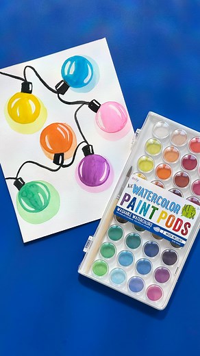 1.3K views · 3 comments | Bring the magic of the season to life with glowing holiday string lights painted your way!  Using OOLY’s vibrant watercolor paints, you can create a festive strand of twinkling lights that seem to glow right off the page. ✨ Shop: link in bio  #OOLY #OOLYcreateyourhappy #holidaycraft #holidaydiy #holidayfun #giftsforkids #giftideas #holidaygiftgiving | OOLY | Facebook
