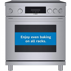 Reviews for Bosch 800 Series 30 in. 3.9 cu ft. 4 Burner Slide-In Industrial Style Induction Range w/ Convection Pro in Stainless Steel | Pg 1 - The Home Depot