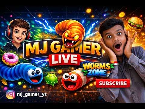 🐍 Worm Zone.io LIVE | Non Stop Fun 😱 | Hindi Live Stream #wormzone #shorts #shortsfeed #shortlive