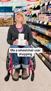 Disabled people aren’t inspiring for simply existing in the world doing normal person things❤️ #Access: Video description: Eliza a White fem wheelchair user with blonde hair is shopping when a stranger comes up to them and tells them they are inspiring them. They have a conversation back and fourth about it. #Disabled #Education | Disabled Eliza