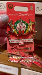Are you a Disney Pin Collector? You definitely need to add the exclusive MVMCP Pins to your collection! ☺️🎄✨❤️ #mvmcp #disneypins #pincollector #wdw #mickeysverymerrychristmasparty | Disney Addicts