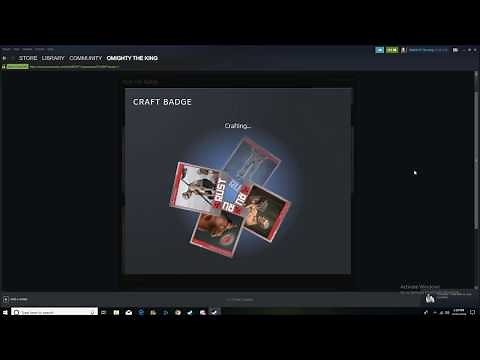 How to craft foil badges for Steam