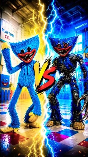 ROBOT HUGGY 😱🤖vs HUGGY WUGGY #poppyplaytime #huggywuggy #gaming #vs #robot #trend #shorts #vs