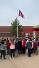 Mr. Geerdes playing Taps. | Kraft Meadows Intermediate School