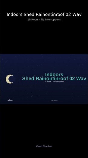Heavy rain on a shed roof for deep sleep 🌧️🏚️ #Shorts