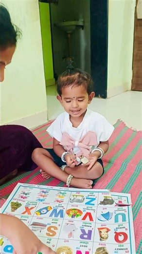 2 Year Old Geetu Talking ABCD | Cute Baby Learning Alphabets | Geet Vlog
