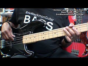 AIMLESS LADY Grand Funk Railroad Bass Guitar Cover LESSON LINK ‪@ericblackmonmusicbass9175‬