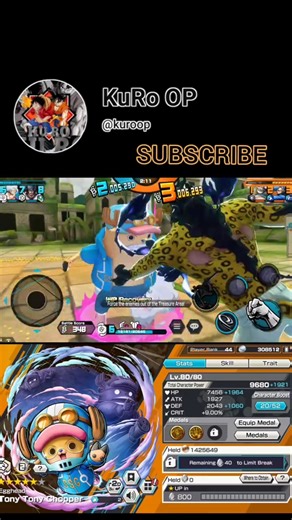 Chopper VS Rob Lucci EX 🔥ONE PIECE BOUNTY RUSH [ KuRo OP ]
