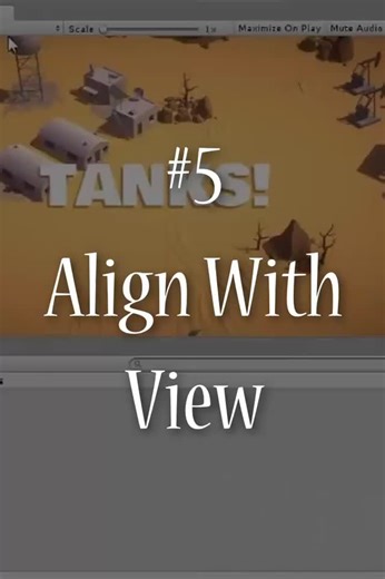 peraaidev | Align With View | #shorts TOP 5 de 18 dicas para Unity 🔥 | Instagram