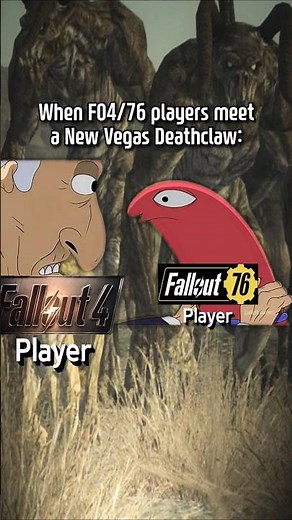 FO4/76 players meeting a New Vegas Deathclaw