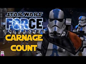 Star Wars The Force Unleashed PS2 / Wii Edition Carnage Count