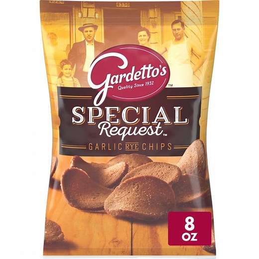 Gardetto's Special Request Garlic Rye Chips, Snack Bag, 8 oz
