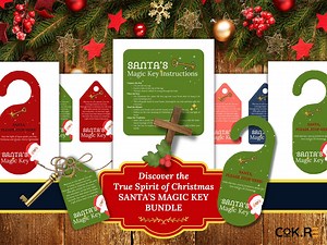 Printable Santa's Magic Key Tag & Door Hanger Set (digital Download) - Etsy Canada