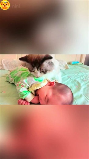 Baby & Kitten Sweet Warm Moments #cutepuppy #pets #pistenbully #adorabledog #cute #cat #adorably