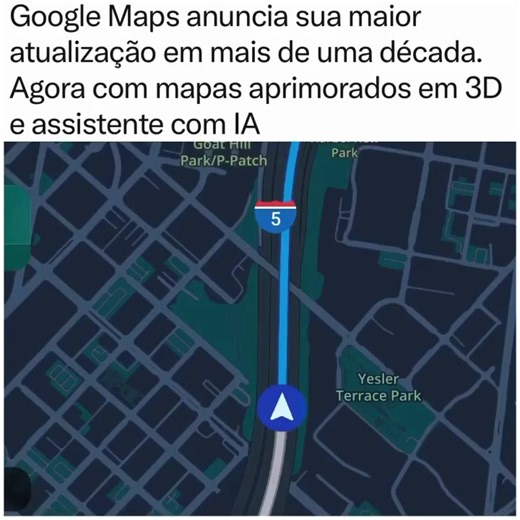 O Google anunciou nesta quinta-feira (12) novidades no seu aplicativo Google Maps que vão revolucionar a navegação por GPS com sistemas controlados por inteligência artificial. De acordo com a empresa, a funcionalidade
