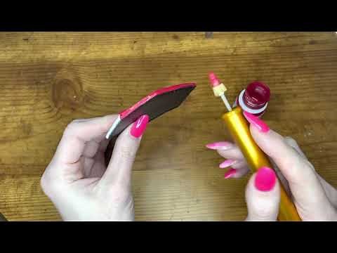 Vinyl Edge-Painting Tutorial & Review:Using Mod Podge as a Base