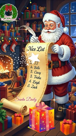 Santa is making a list🌟❄️🎄 #SantaDaily #HolidayCheer #MagicalMoments #ChristmasMagic #FestiveVibes #MerryAndBright #NorthPoleFun #SantaClaus #ElfAdventures #ChristmasCountdown #JoyfulMoments #BelieveInMagic #WinterWonderland #SeasonOfGiving #SpreadKindness #HolidayJoy #ChristmasSpirit #FamilyFun #JingleAllTheWay #CozyChristmas #FestiveFun #ChristmasEveryday #SantaSleigh #HolidayHappiness | Santa Daily