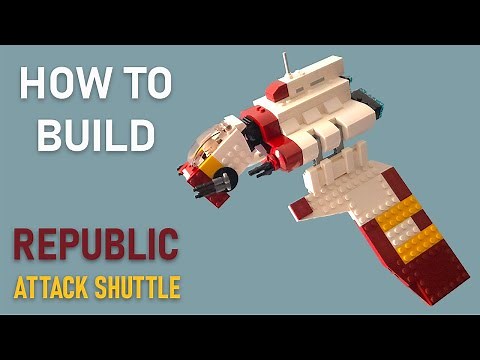 LEGO Star Wars Republic Attack Shuttle MOC | Building Instructions