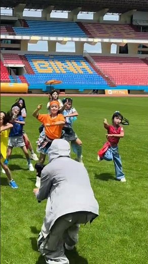 Behind the Scenes of Dai Dai | Baby Warriors at Ninh Binh Stadium ⭐ #Daidai #Shakira #dance #virual