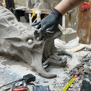 237K views · 5.9K reactions | Jordu Schell and Tom Cassidy sculpting Goblin Legend and Wolf Spider Halloween props at Distortions Unlimited. They are using WED clay, which is a water based clay. The Full video is on our Distortions YT channel. We have tons of Behind the scenes video on the channel so you can see and learn how we create our animatronics, props, masks and more. #distortionsunlimited #makingmonsters #sculpting #sculpture #sculptor | Distortions Unlimited - Official | Facebook