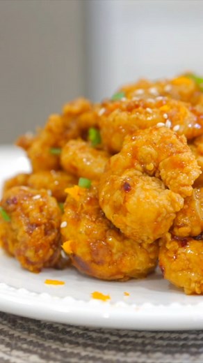 11K views · 198 reactions | This Crispy Orange Shrimp is packed with bold flavors, coated in a sweet and tangy orange sauce, and perfect for serving over rice or noodles! ️️Recipe in the comments!! | Island Vibe Cooking | Facebook