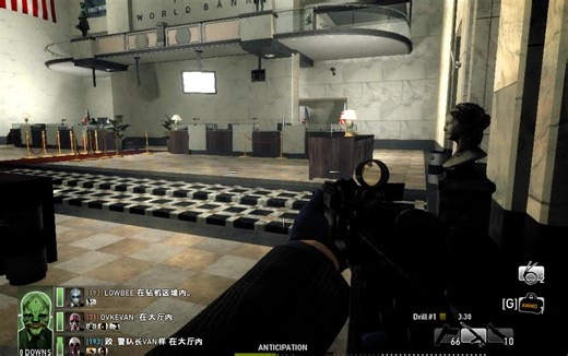 收获日:掠夺 payday:the heist 视频解说地图攻略 世界第一银行FWB以及ovd隐藏金库解说 by HC 430