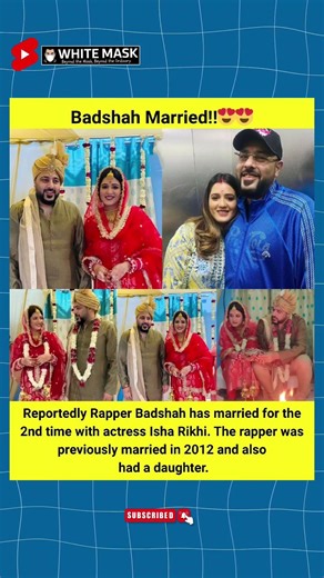 Badshah Secretly Married Again? 😳💍 2nd Wedding With Isha Rikhi Shocks Fans! #Shorts
