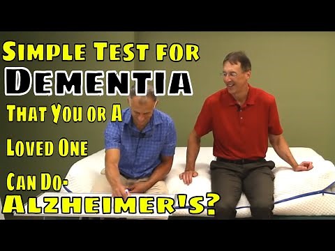 Simple Test for Dementia that You or A Loved One Can Do- Alzheimer's?