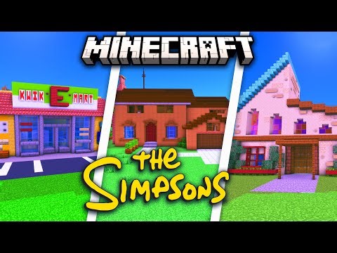 Recreating THE SIMPSONS Locations in MINECRAFT